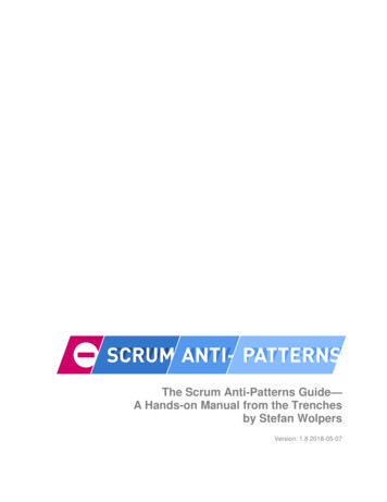 The Scrum Anti-Patterns Guide A Hands-on Manual From The .