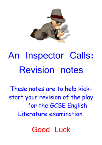 An Inspector Calls: Revision Notes