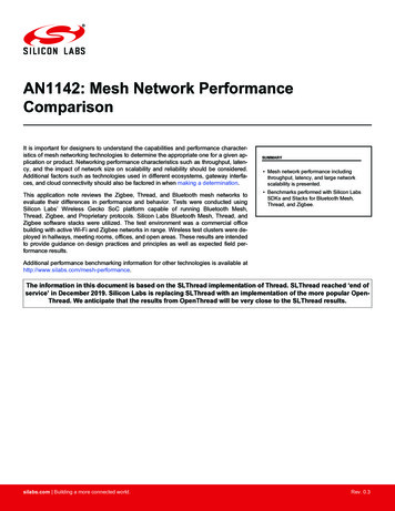 AN1142: Mesh Network Performance Comparison - Silicon Labs