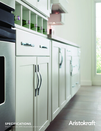 SPECIFICATIONS - Affordable Kitchen & Bathroom Cabinets