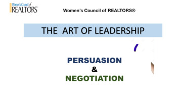 THE ART OF LEADERSHIP - WCR