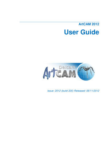ArtCAM 2011 User Guide - Elephant CNC