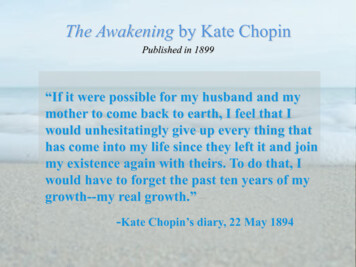 The Awakening By Kate Chopin