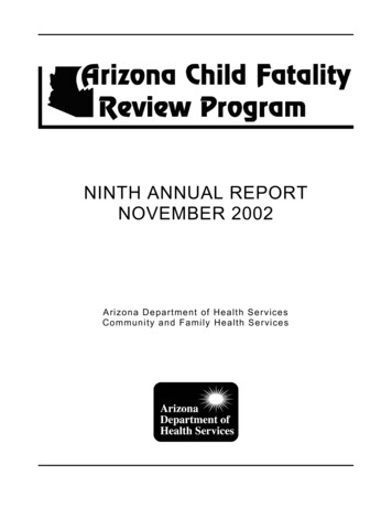NINTH ANNUAL REPORT NOVEMBER 2002 - Keeping Kids Alive