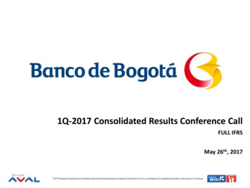 1Q-2017 Consolidated Results Conference Call