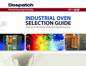 Industrial Oven Selection Guide 06-17 - Despatch