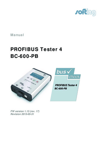 Manual PROFIBUS Tester 4 - Softing