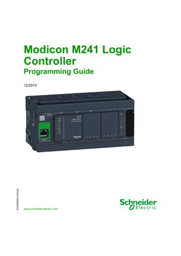 Modicon M241 Logic Controller - Programming Guide
