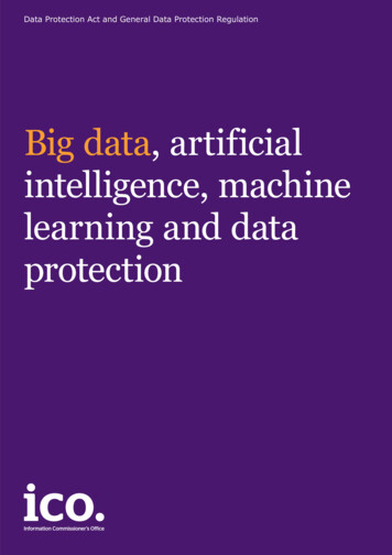 Big Data, Artificial Intelligence, Machine Learning And .