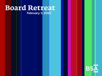 Board Retreat Package - Boston Society Of Architects