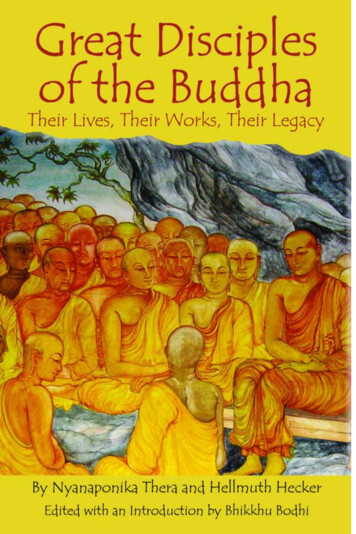 GREAT DISCIPLES BUDDHA - Buddhist Publication Society