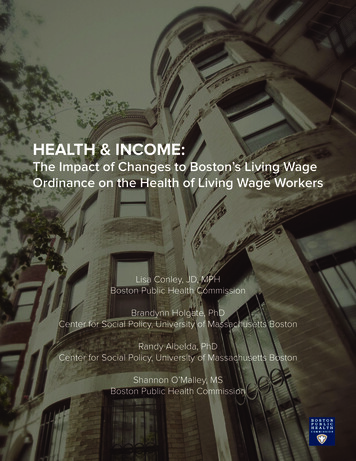 HEALTH & INCOME - Boston.gov