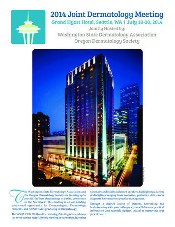 Jointly Hosted By: Washington State Dermatology .