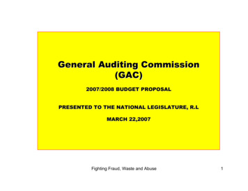 General Auditing Commission (GAC)