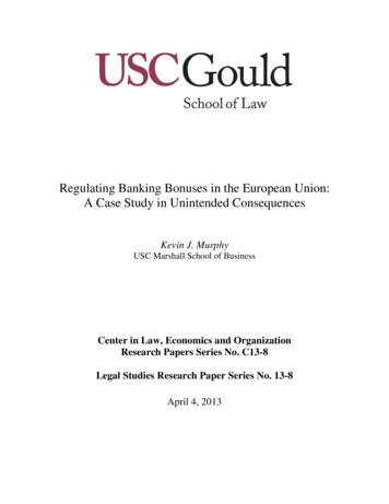 Regulating Banking Bonuses In The European Union: A Case Study In .