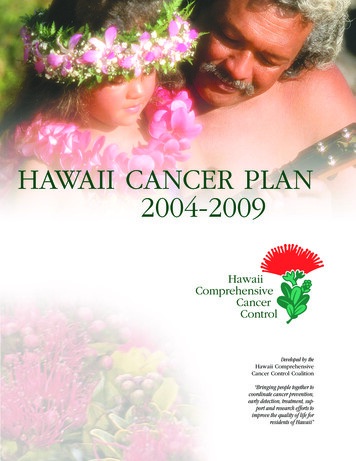Hawaii Cancer Plan 2004-2009