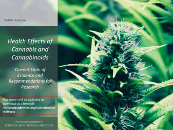 Health Effects Of Cannabis And Cannabinoids