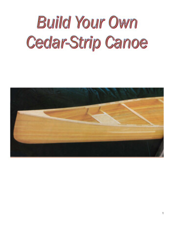 Cedar-Strip Canoe - Wildfisher