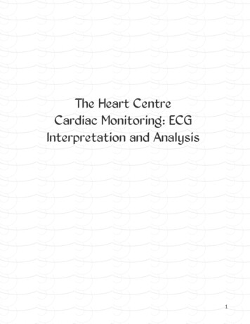 Cardiac Monitoring ECG Interpretation And Analysis Pre 