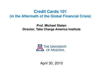 Credit Cards 101 - University Of Arizona