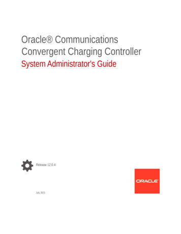 Oracle Communications Convergent Charging Controller
