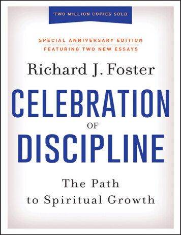 Celebration Of Discipline, Special Anniversary Edition .