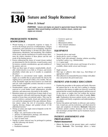 PROCEDURE Suture And Staple Removal - Elsevier