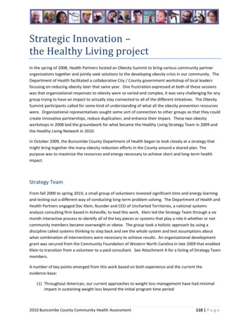Strategic Innovation The Healthy Living Project