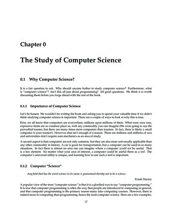 The Study Of Computer Science - Michigan State University