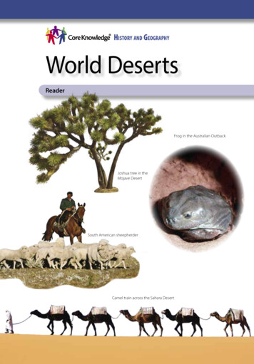 History And GeoGrapHy World Deserts