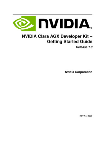 NVIDIA Clara AGX Developer Kit – Getting Started Guide