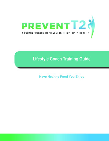 Lifestyle Coach Training Guide - Centers For Disease .