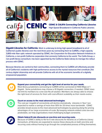 Gigabit Libraries For California
