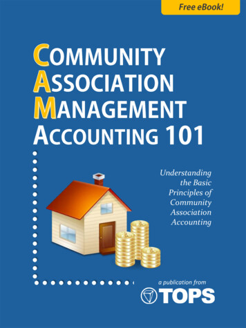 The Basic Principles Of Community Association Accounting