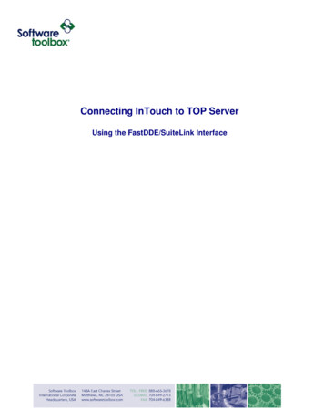 Connecting Wonderware InTouch To TOP Server - Software Toolbox