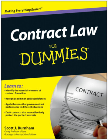 Contract Law For Dummies - Lighthouseliberty.club