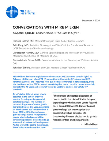 CONVERSATIONS WITH MIKE MILKEN - Milken Institute
