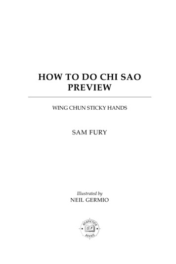 How To Do Chi Sao Preview - SF Nonfiction Books