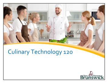 Culinary Technology 120 - Gnb.ca