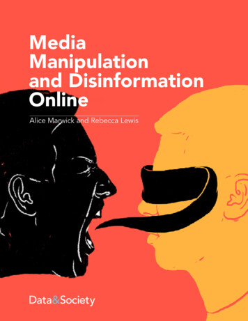 Media Manipulation And Disinformation Online