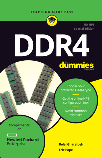 DDR4 For Dummies , 4th HPE Special Edition - Softnology