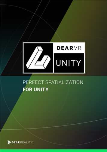DearVR-UNITY-Manual-Update V1 6 Master-rev3