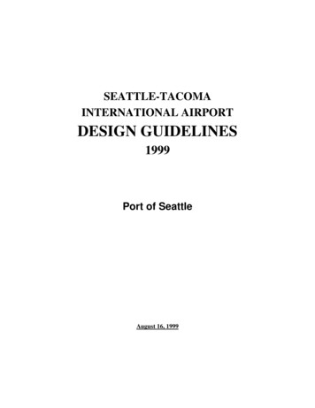 SEATTLE-TACOMA INTERNATIONAL AIRPORT DESIGN 