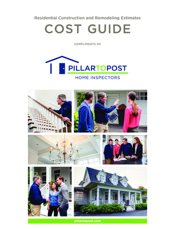 Residential Construction And Remodeling Estimates COST 