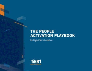 THE PEOPLE ACTIVATION PLAYBOOK - TiER1 Performance