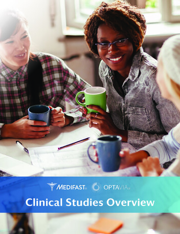 Medifast OPTAVIA Clinical Studies Overview