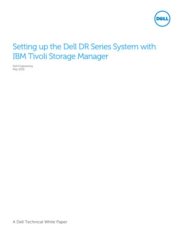 IBM Tivoli Storage Manager - Setting Up Tivoli Storage Manager With The .