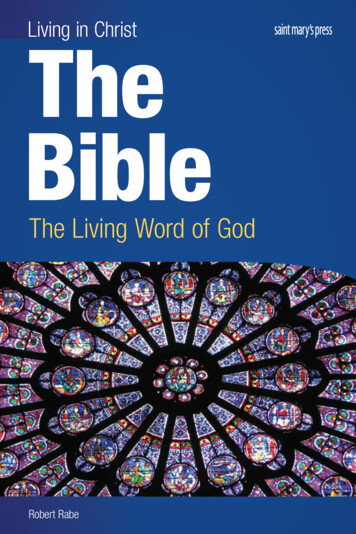 Living In Christ The Bible