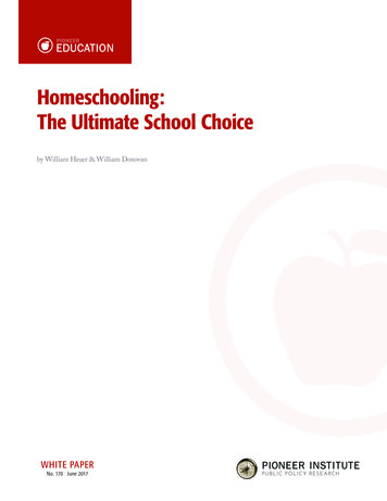Homeschooling: The Ultimate School Choice - Ed