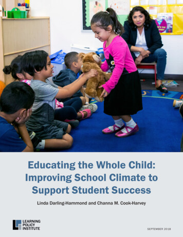 Educating The Whole Child: Improving School Climate To .